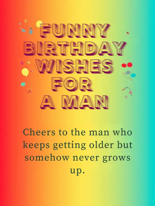 Funny Birthday Wishes for a Man