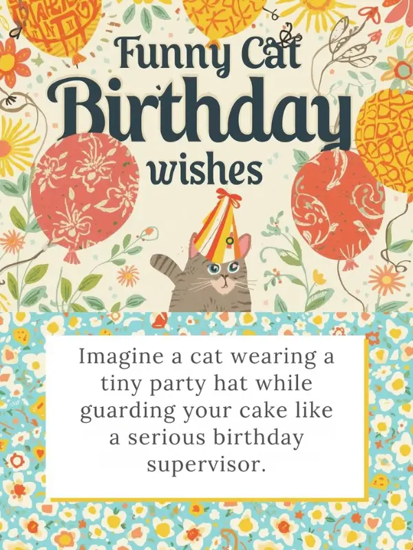Funny Cat Birthday Wishes