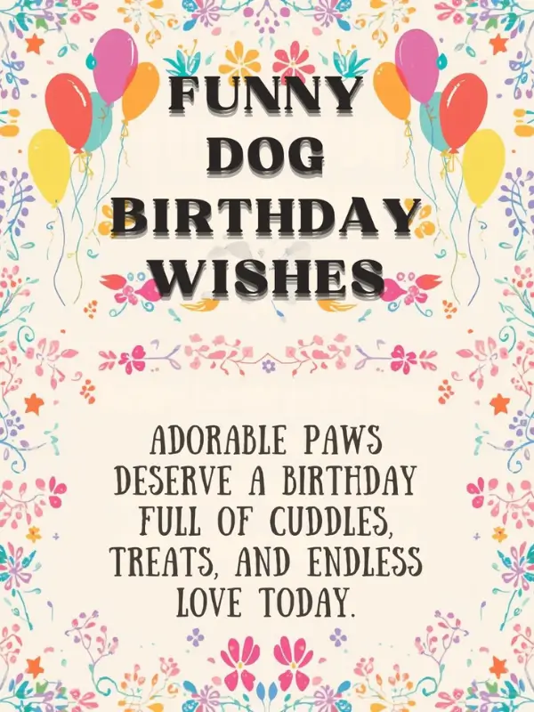 Funny Dog Birthday Wishes