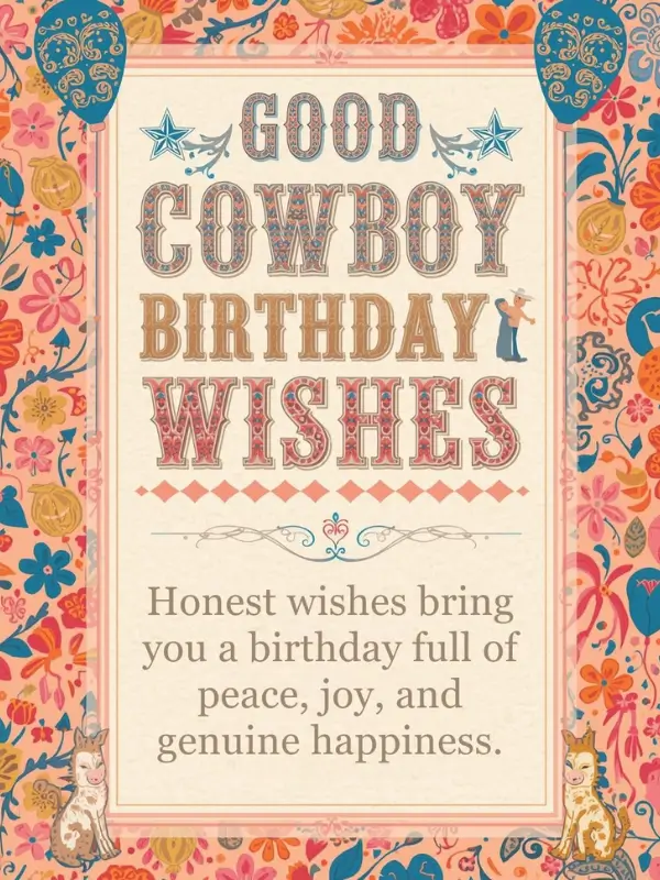 Good Cowboy Birthday Wishes