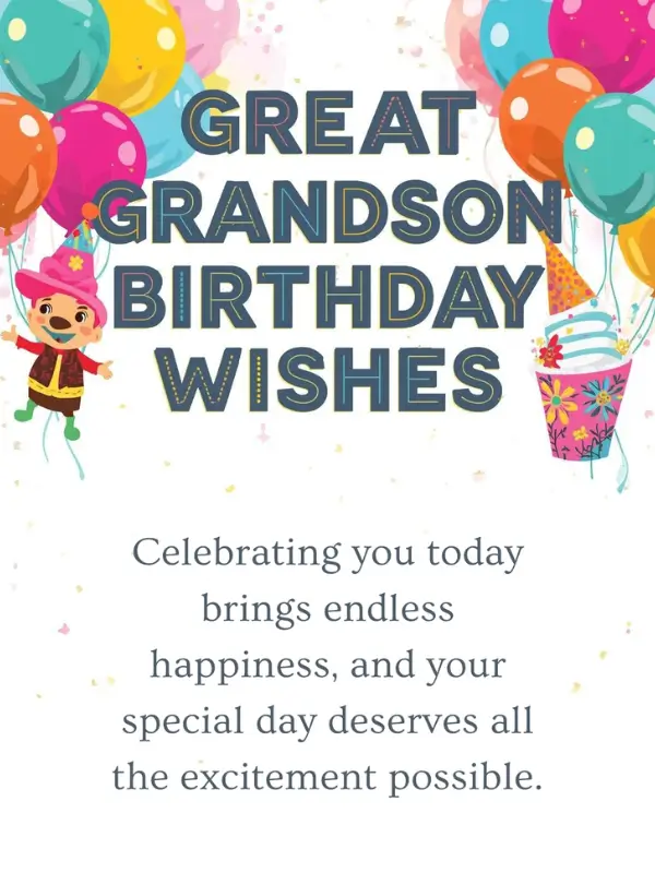 Great Grandson Birthday Wishes