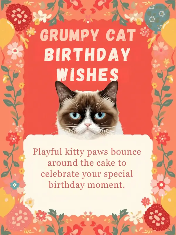 Grumpy Cat Birthday Wishes