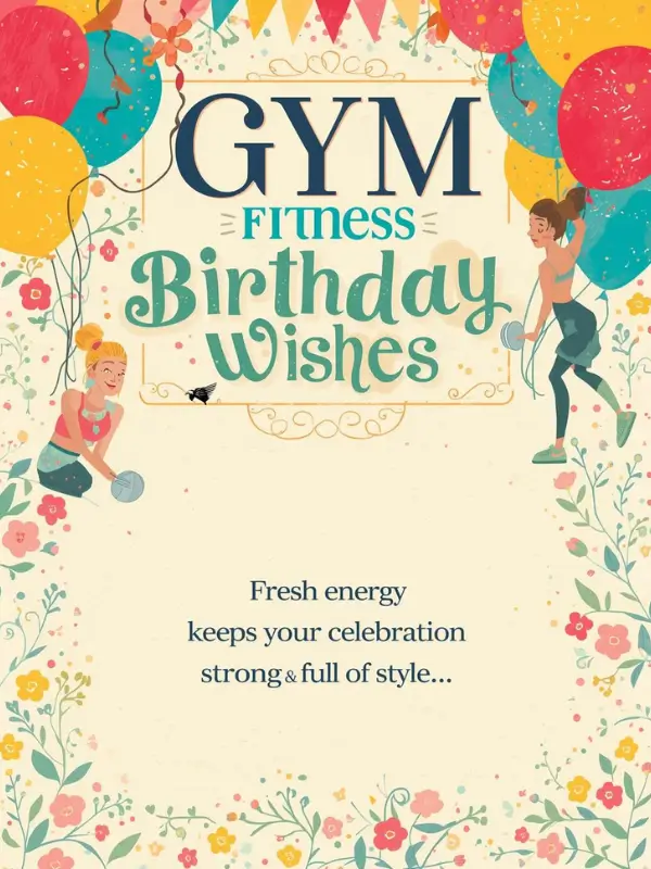 Gym Fitness Birthday Wishes