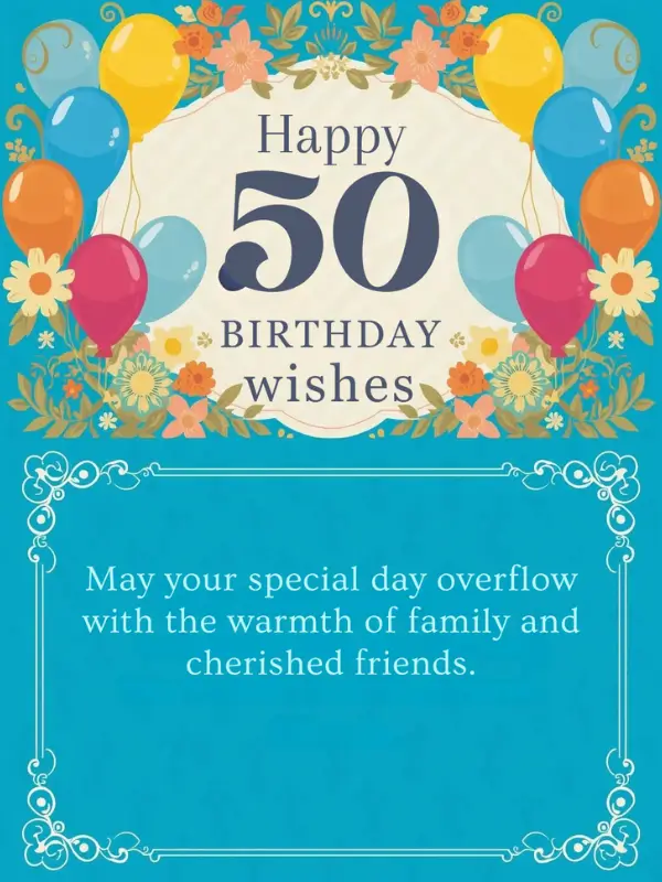 Happy 50th Birthday Wishes