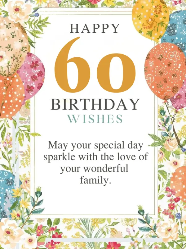 Happy 60th Birthday Wishes