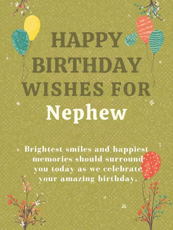Happy Birthday Wishes for Nephew