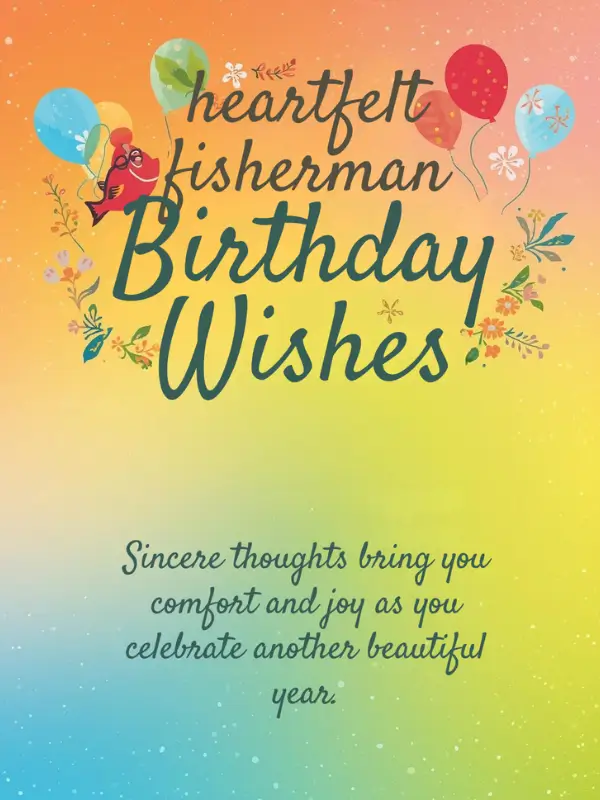Heartfelt Fisherman Birthday Wishes