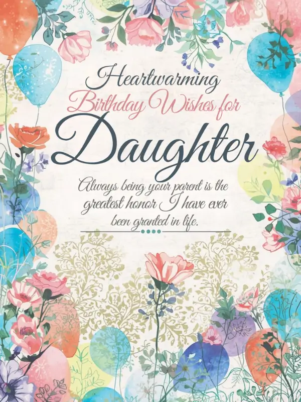 Heartwarming Birthday Wishes for Daughter