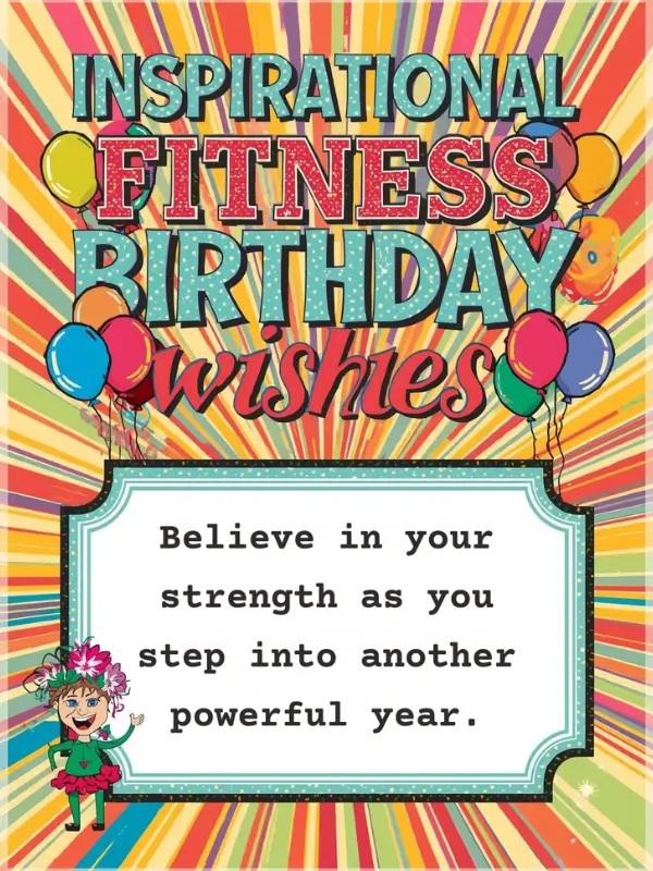 Inspirational Fitness Birthday Wishes