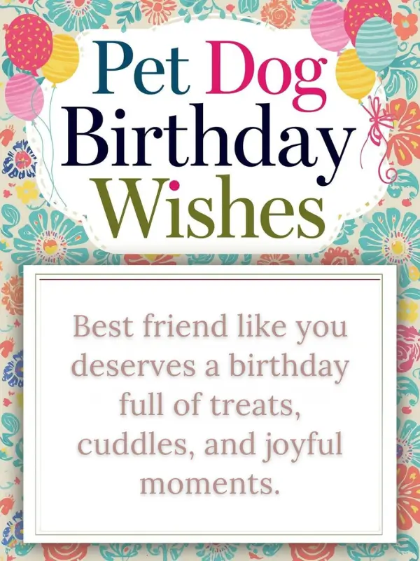 Pet Dog Birthday Wishes