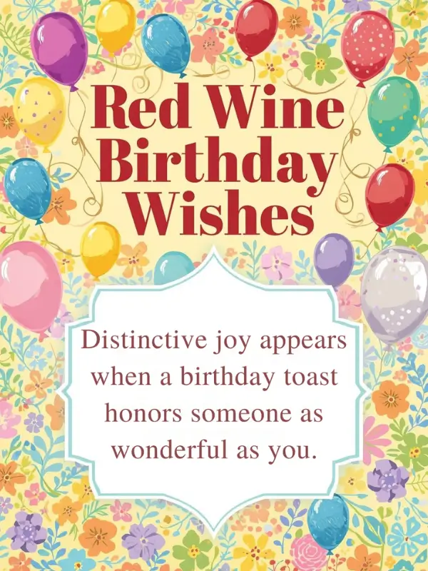 Red Wine Birthday Wishes