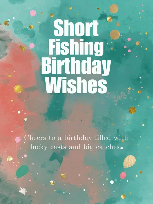 Short Fishing Birthday Wishes
