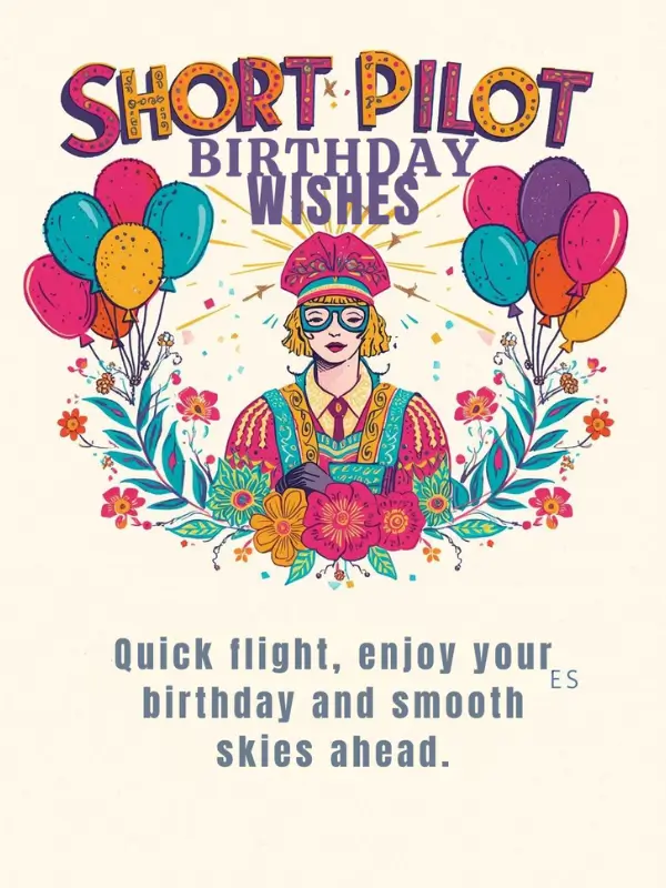 Short Pilot Birthday Wishes