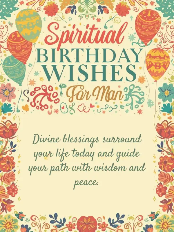 Spiritual Birthday Wishes for a Man