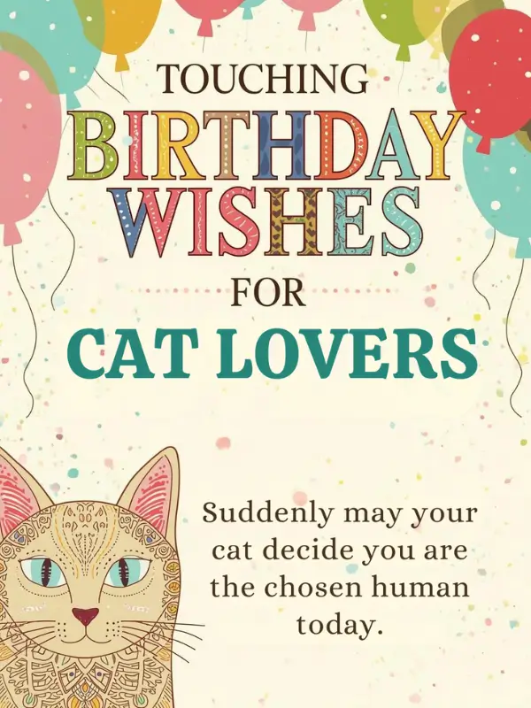 Touching Birthday Wishes for Cat Lovers