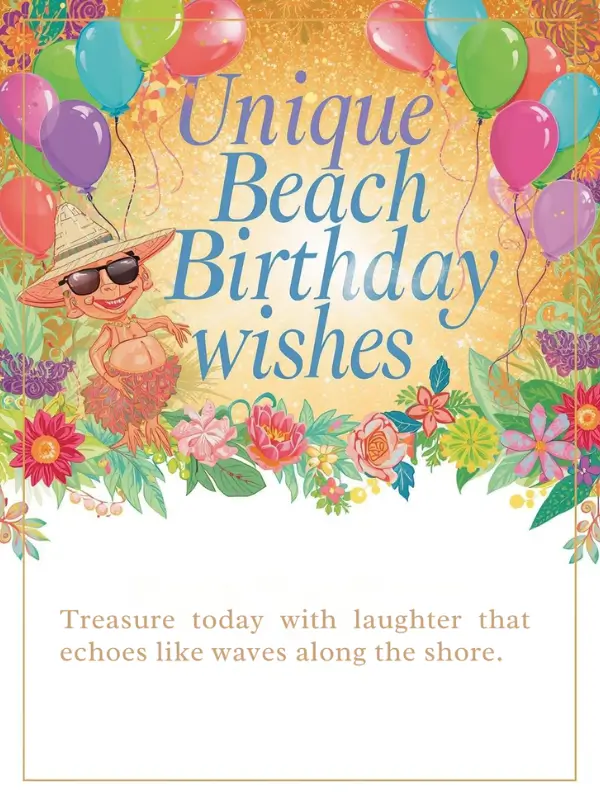 Unique Beach Birthday Wishes