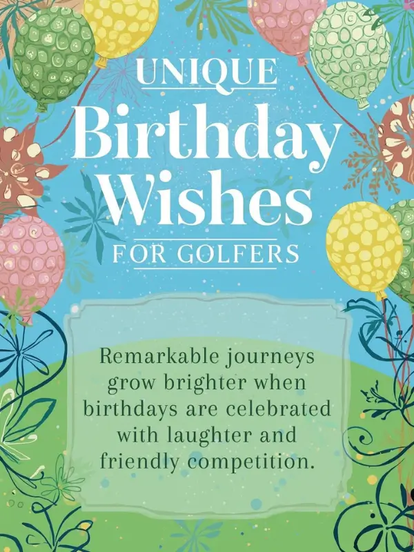 Unique Birthday Wishes for Golfers