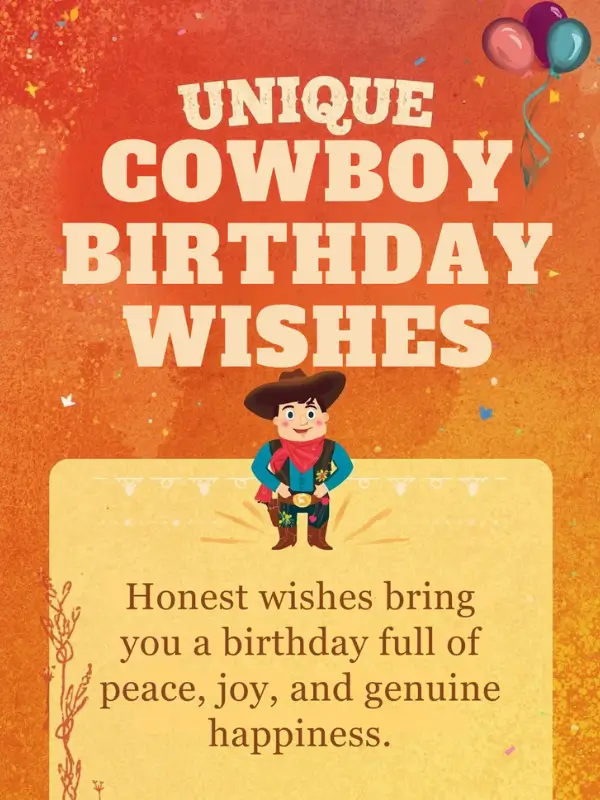 Unique Cowboy Birthday Wishes