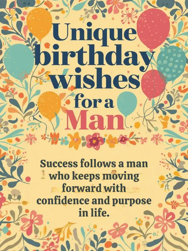 Unique Birthday Wishes for a Man