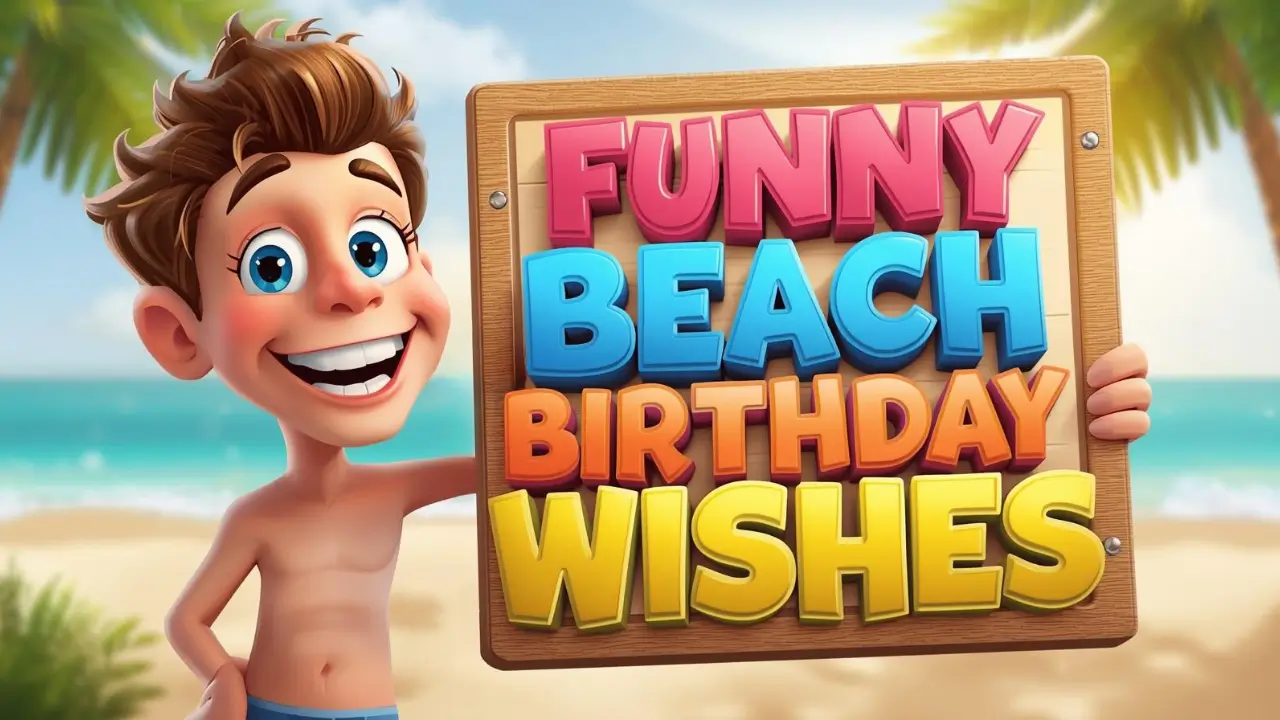 funny beach birthday wishes