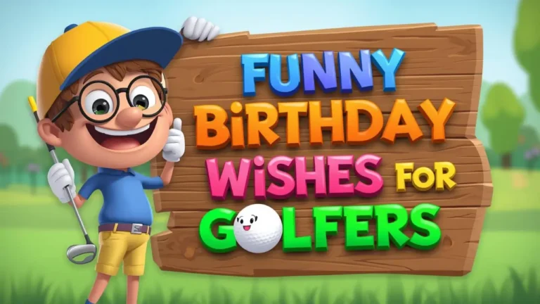 Funny Birthday Wishes for Golfers