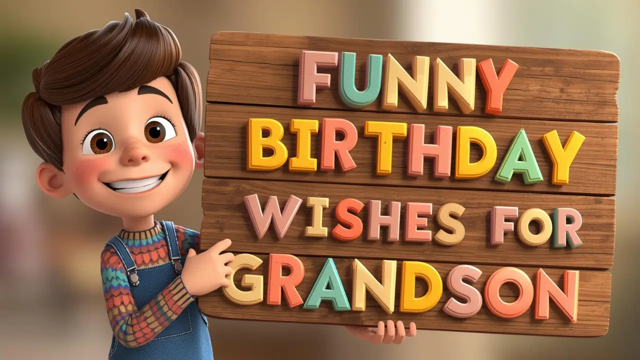 funny birthday wishes for grandson