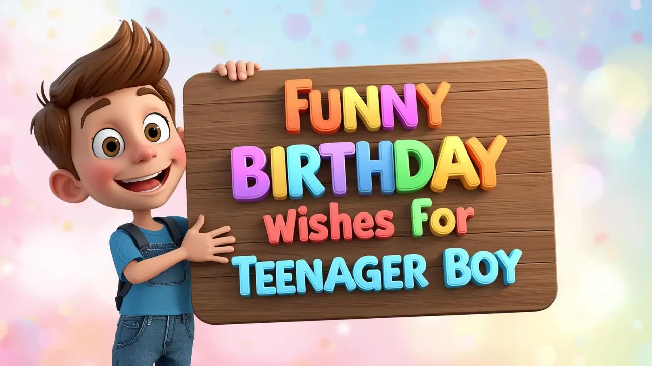 funny birthday wishes for teenager boy
