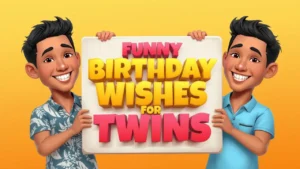 funny birthday wishes for twins