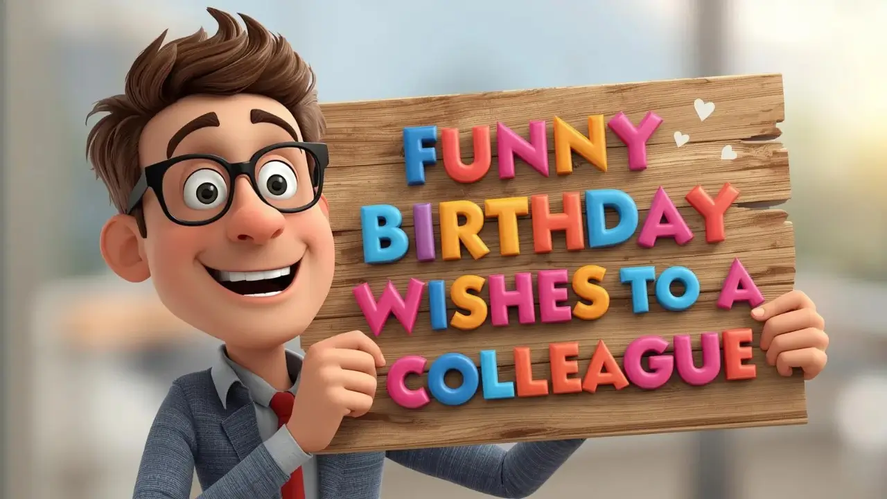 funny birthday wishes to a colleague