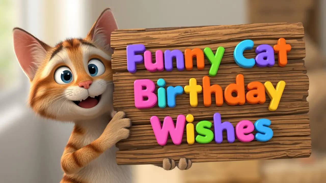 funny cat birthday wishes