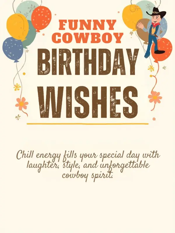 Funny Cowboy Birthday Wishes