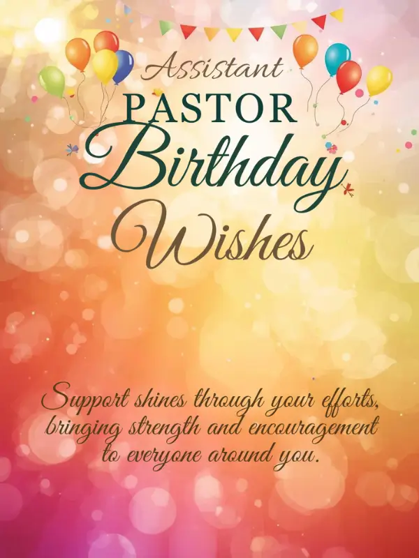 Assistant Pastor Birthday Wishes