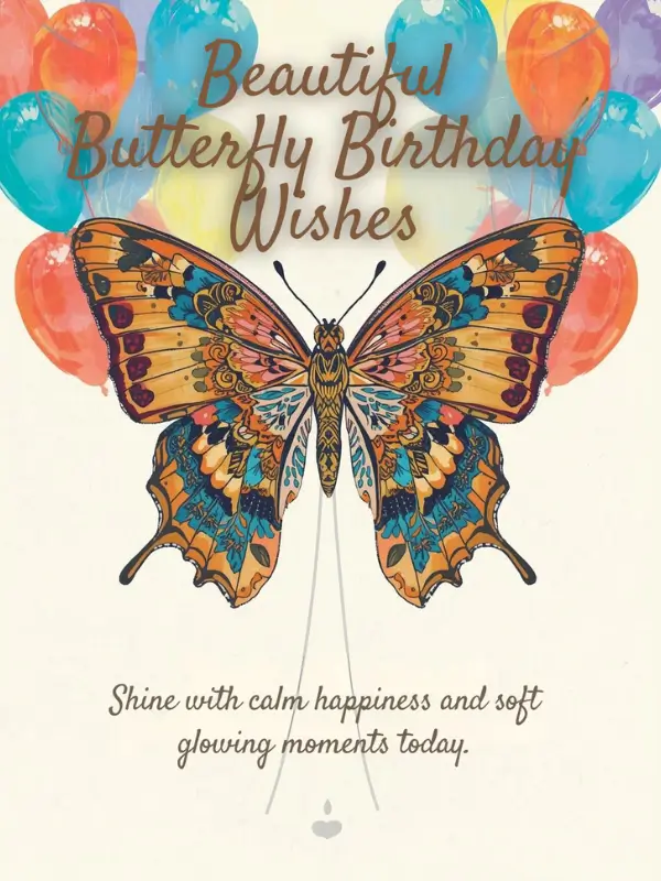 Beautiful Butterfly Birthday Wishes