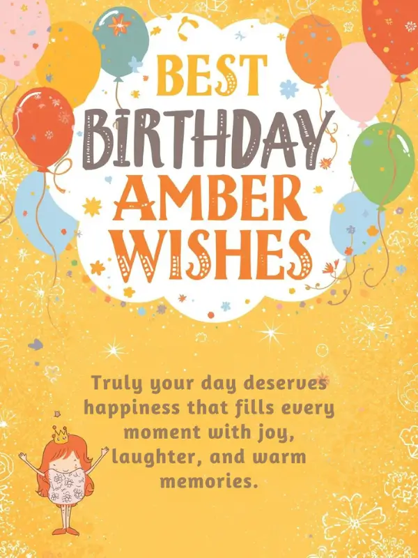 Best Birthday Amber Wishes