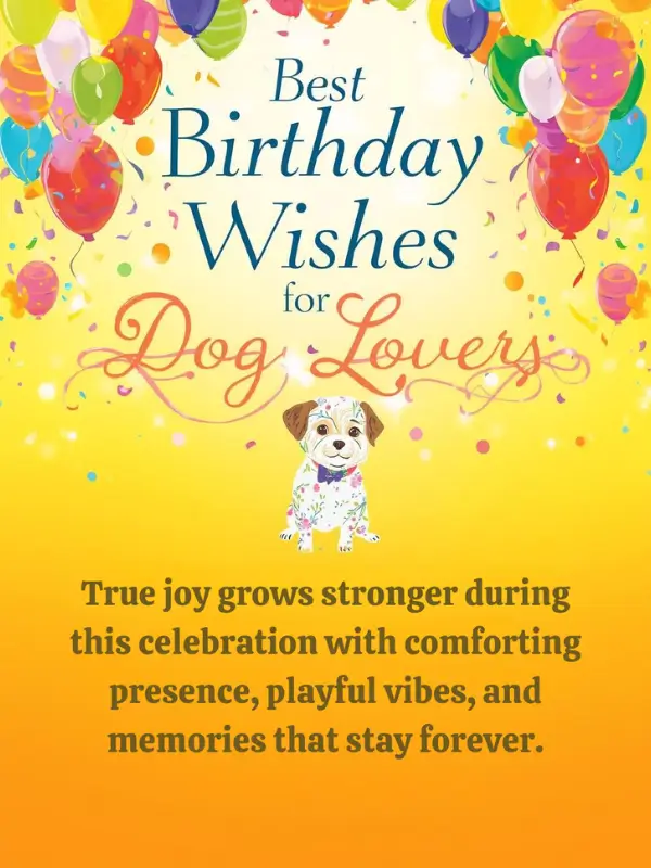 Best Birthday Wishes for Dog Lovers