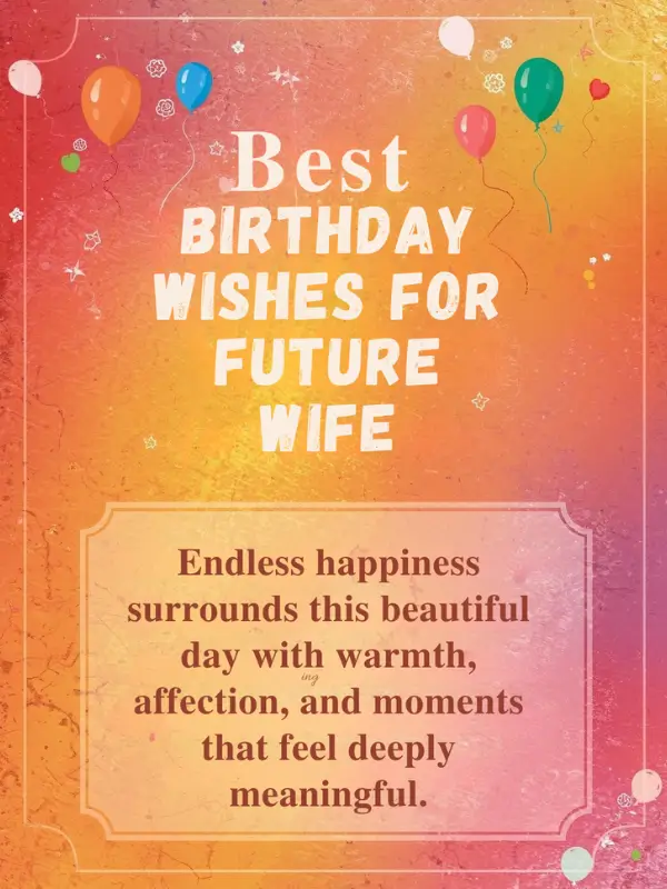 Best Birthday Wishes for Future Wife