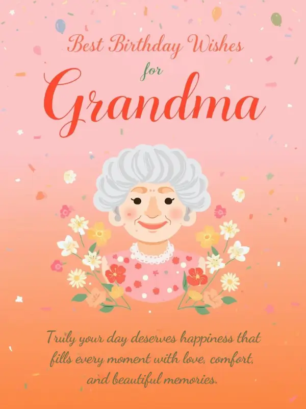 Best Birthday Wishes for Grandma