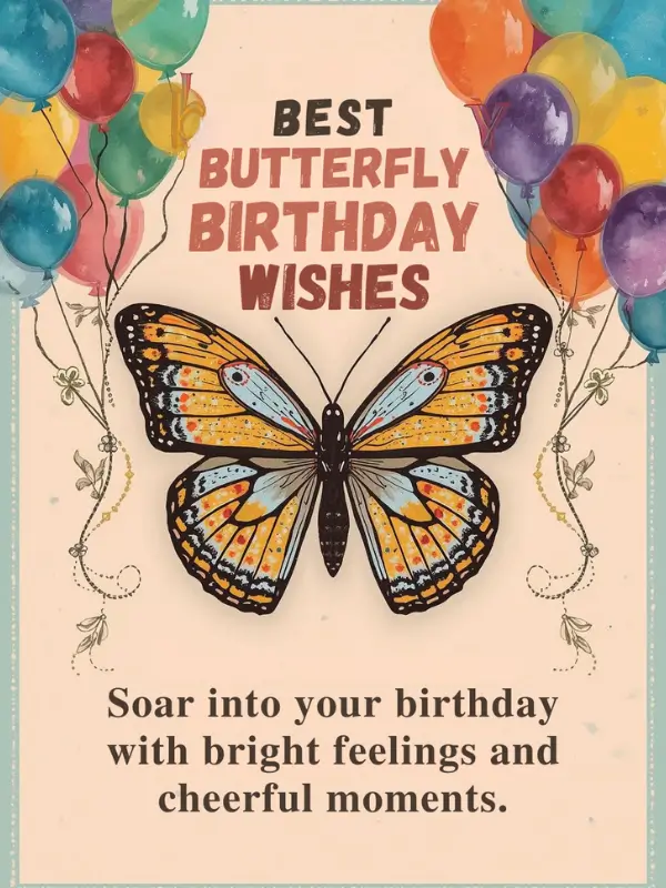 Best Butterfly Birthday Wishes