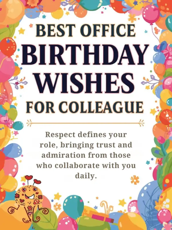Best Office Birthday Wishes for Colleague