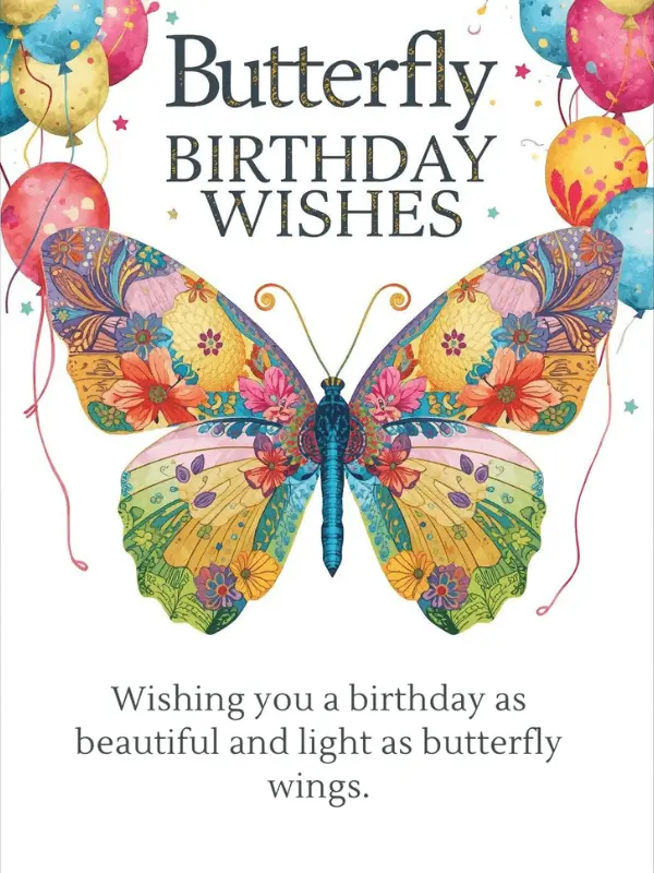 Butterfly Birthday Wishes
