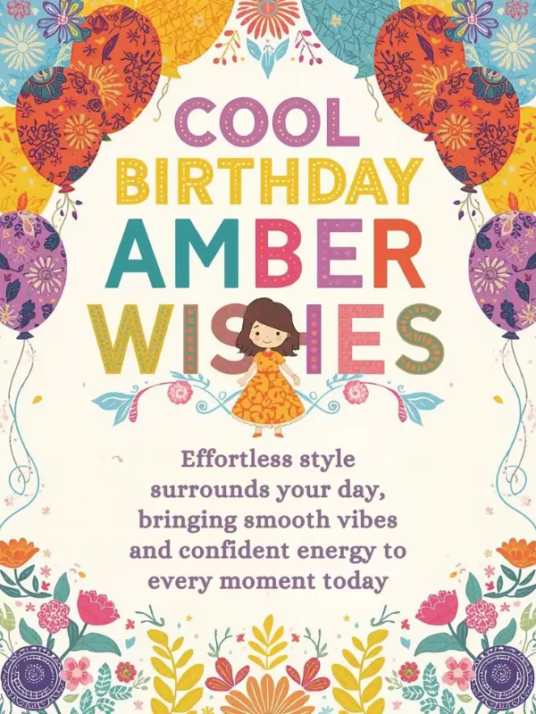 Cool Birthday Amber Wishes