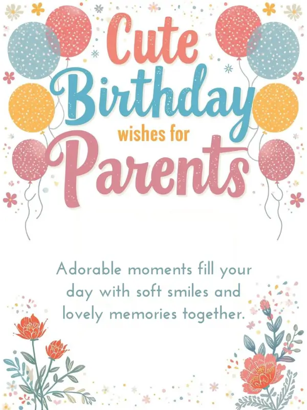 Cute Birthday Wishes for Parents