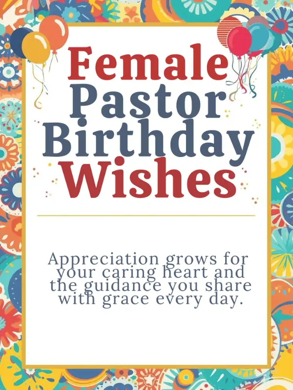 Female Pastor Birthday Wishes