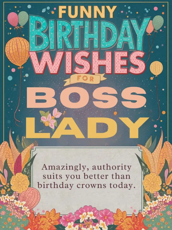 Funny Birthday Wishes for Boss Lady