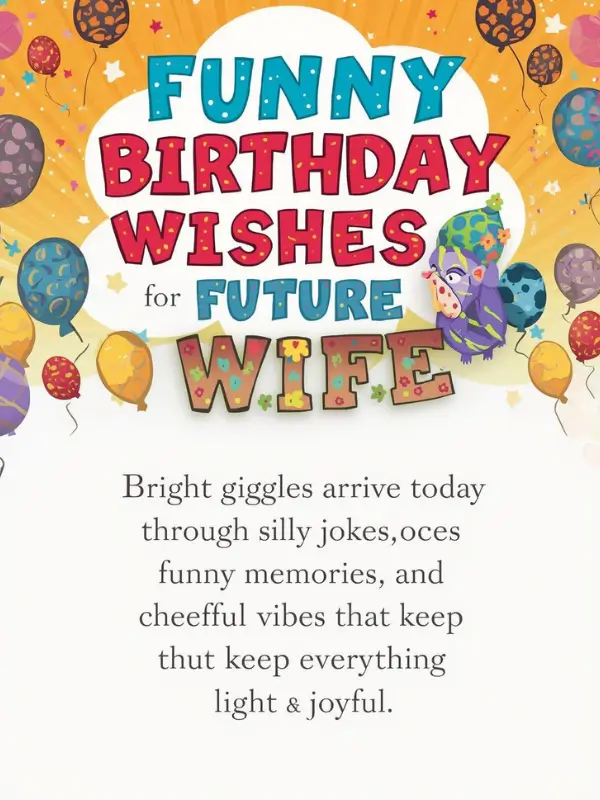 Funny Birthday Wishes for Future Wife