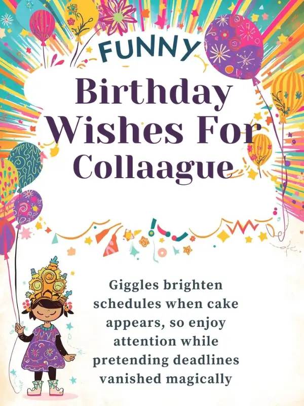 Funny Office Birthday Wishes for Colleague