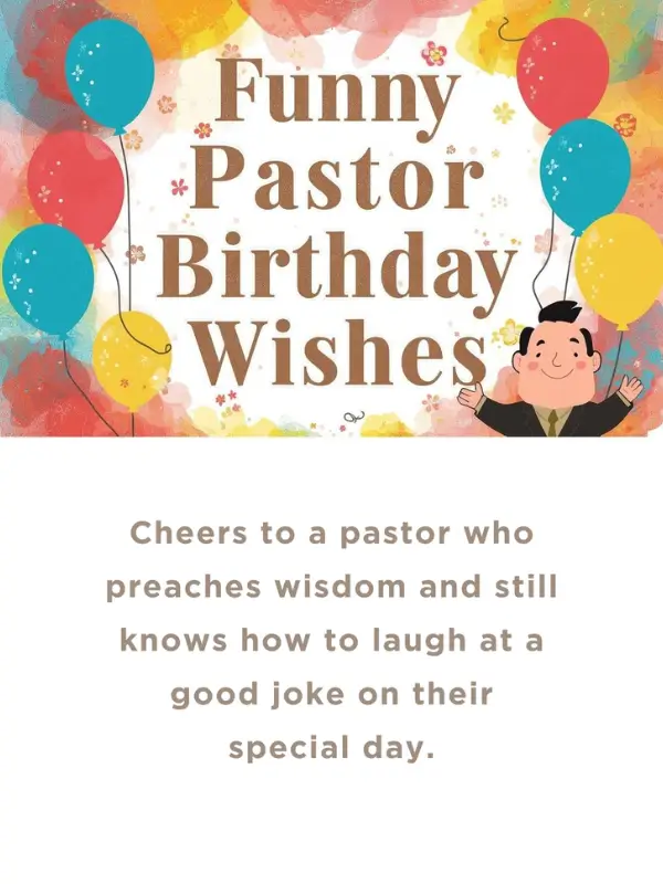 Funny Pastor Birthday Wishes