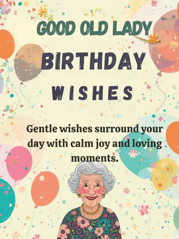 Good Old Lady Birthday Wishes