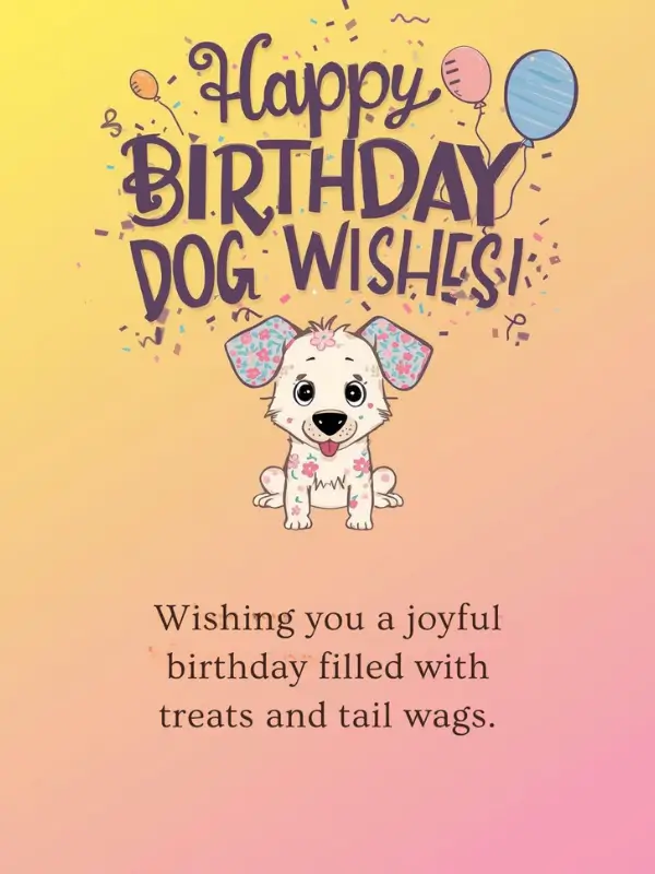 Happy Birthday Dog Wishes