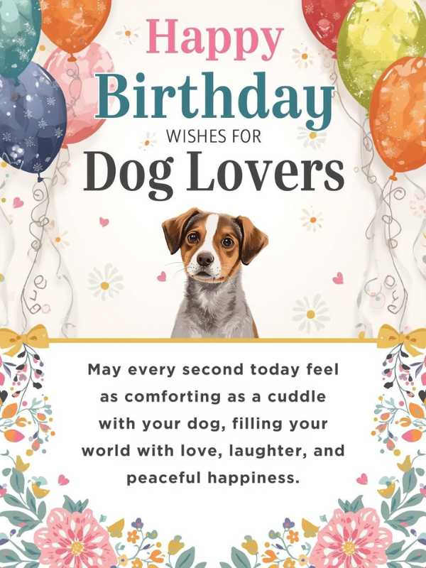 Happy Birthday Wishes for Dog Lovers
